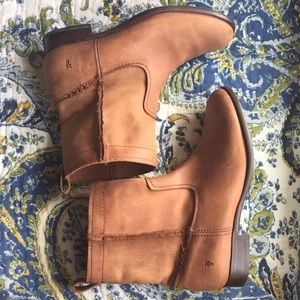 Frye cara bootie leather